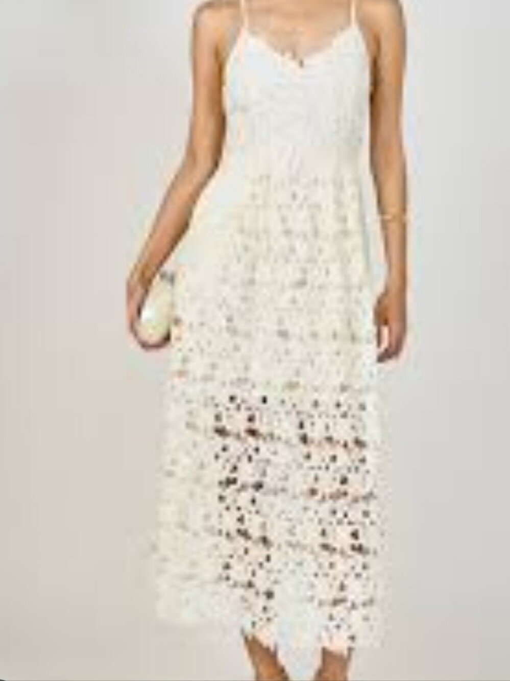Endless Rose Cream Lace Maxi Slip Dress
